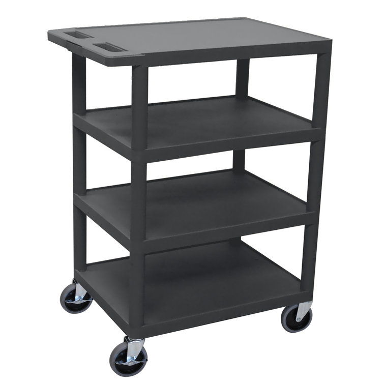 Offex 4 Flat Shelf Utility Cart Wayfair Canada